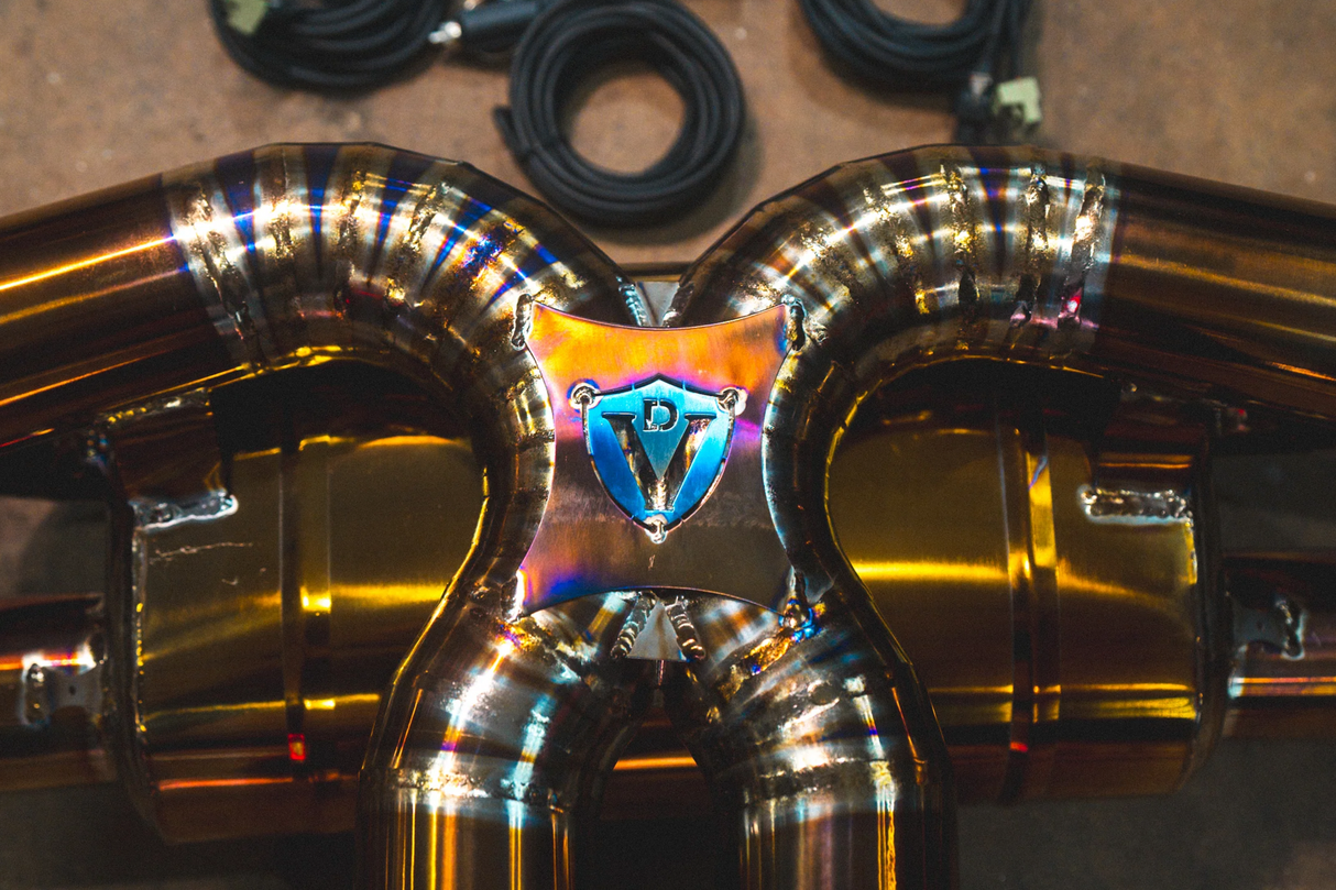 Valvetronic Designs® Lamborghini Urus Valved Titanium Cat-Back Exhaust with Quad 4" OD Tips