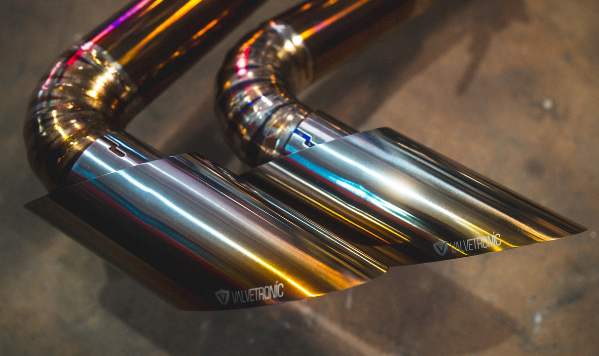 Valvetronic Designs® Lamborghini Urus Valved Titanium Cat-Back Exhaust with Quad 4" OD Tips