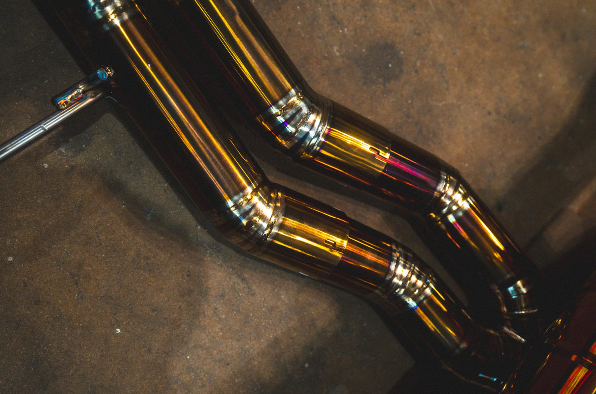 Valvetronic Designs® Lamborghini Urus Valved Titanium Cat-Back Exhaust with Quad 4" OD Tips
