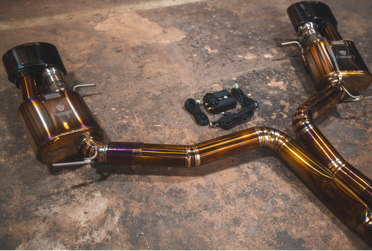 Valvetronic Designs® Audi RS6 / RS7 C8 Valved Titanium Cat-Back Exhaust with Quad 4" OD Tips