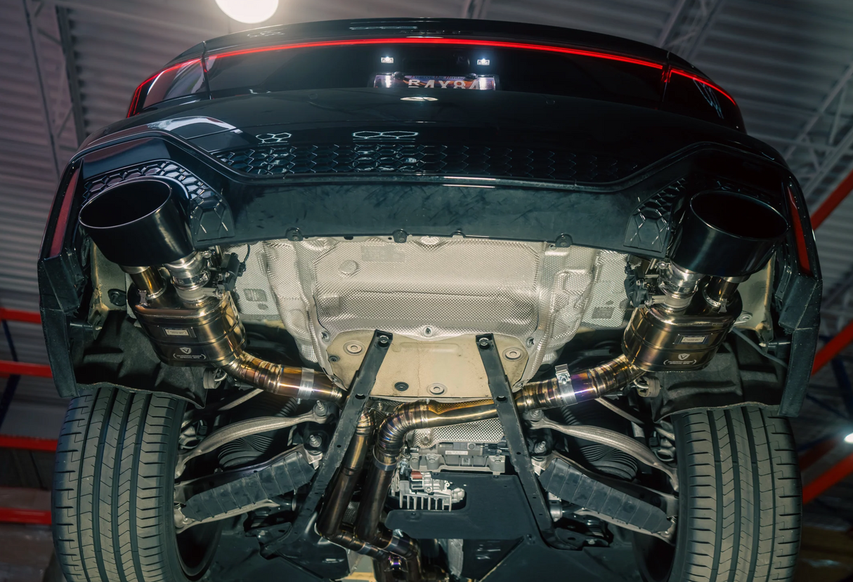 Valvetronic Designs® Audi RS6 / RS7 C8 Valved Titanium Cat-Back Exhaust with Quad 4" OD Tips