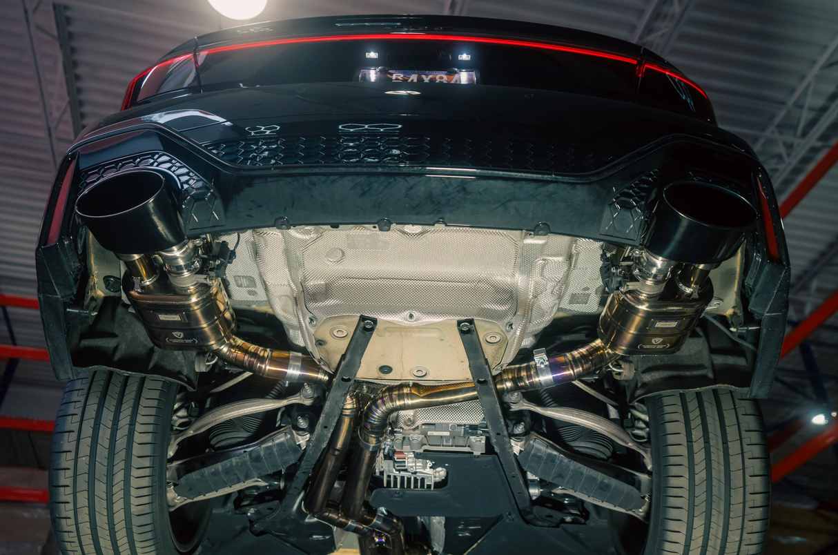 Valvetronic Designs® Audi RS6 / RS7 C8 Valved Titanium Cat-Back Exhaust with Quad 4" OD Tips