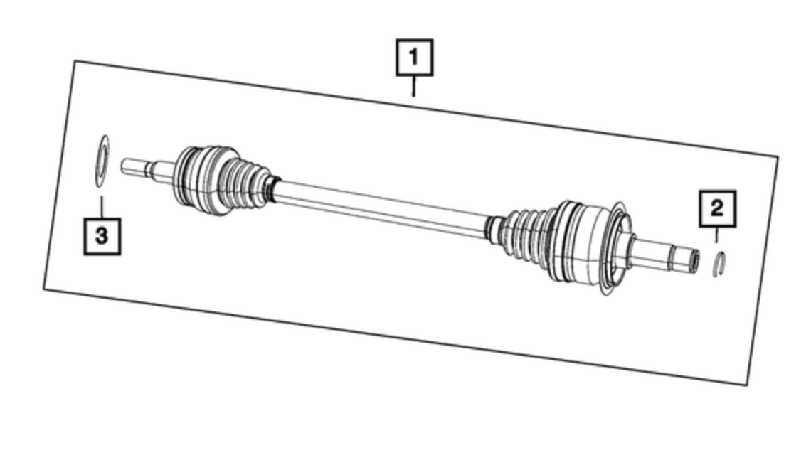 Mopar® (18-23) Dodge Challenger/Charger SRT Passenger Side CV Axle Shaft