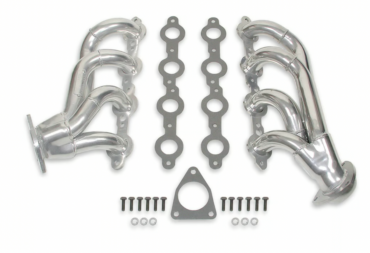 FlowTech #91836-1FLT (02-06) GM Truck/SUV 1.625" Ceramic Coated Shorty Headers