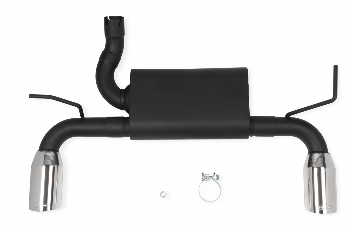FlowTech #53015FLT (07-18) Jeep Wrangler JK 2.5" Axle-Back Exhaust with 4" OD Tips