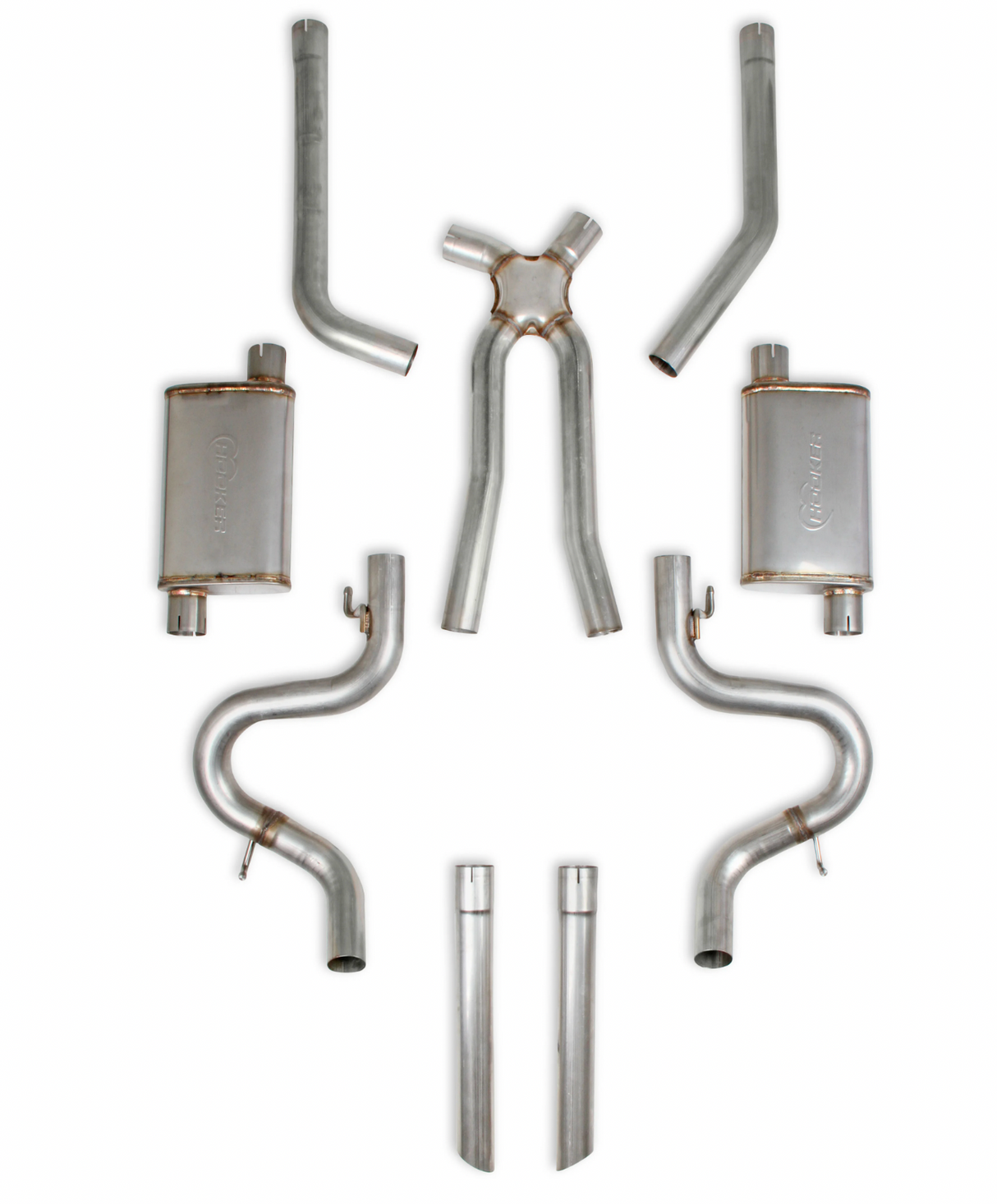 Hooker (78-87) GM G-Body LS Swap 2.5" 304SS Cat-Back Exhaust with Mufflers