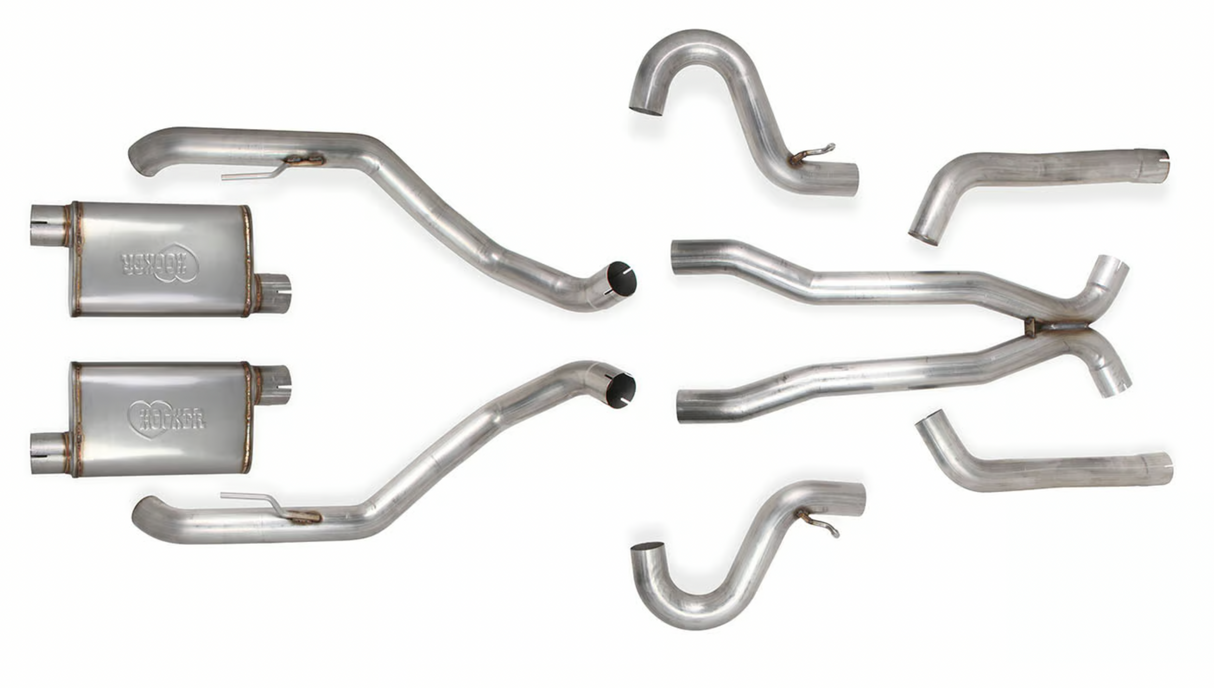 Hooker 705013111RHKR 64-67 GM A-BODY Cat-Back Exhaust with Mufflers