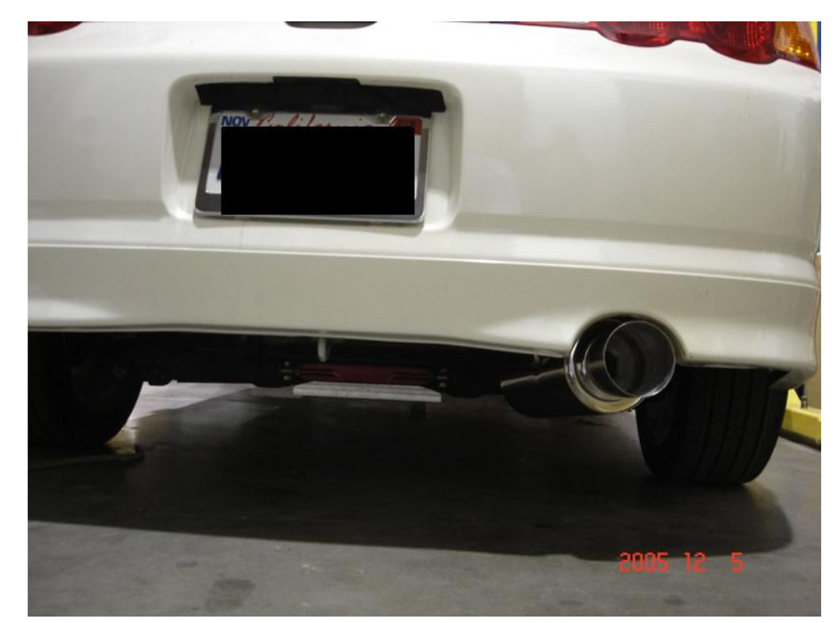 Megan Racing® (02-06) Acura RSX Type-S 304SS 2.5" Drift Spec Cat-Back Exhaust with 4" OD Tip