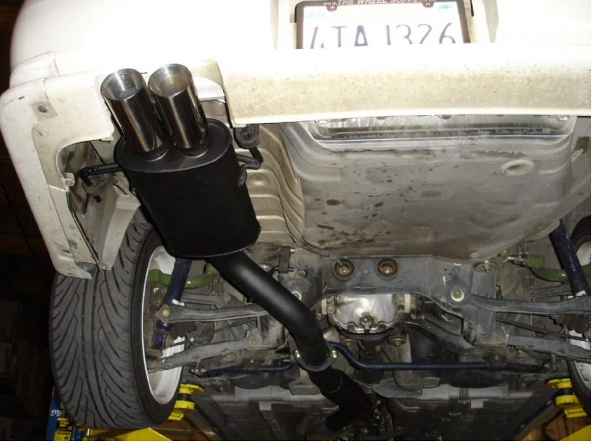 Megan Racing® (95-98) Nissan 240SX Black Series 304SS 2.5" Cat-Back Exhaust with 4" OD Tips