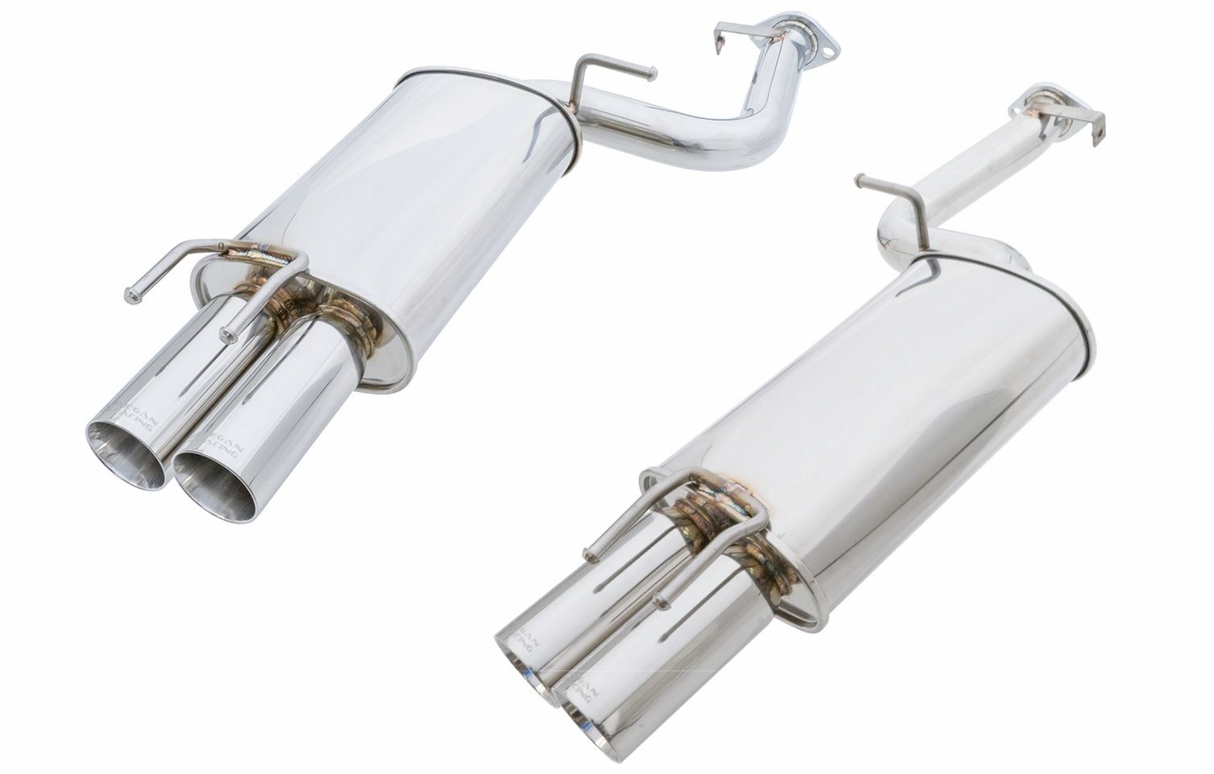 Megan Racing® (90-96) Nissan 300ZX 304SS 2.5" Cat-Back Exhaust with Quad 4" OD Tips