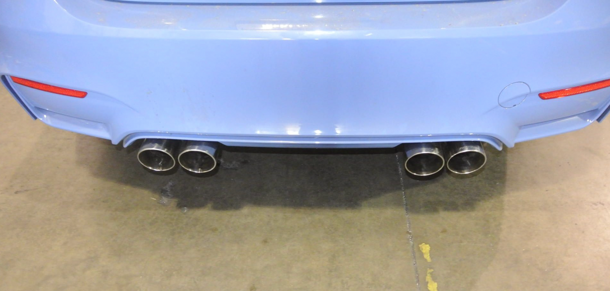 Megan Racing® (14-20) BMW M3/M4 F80/F82 304SS 3" Supremo Axle-Back Exhaust with 4" OD Tips