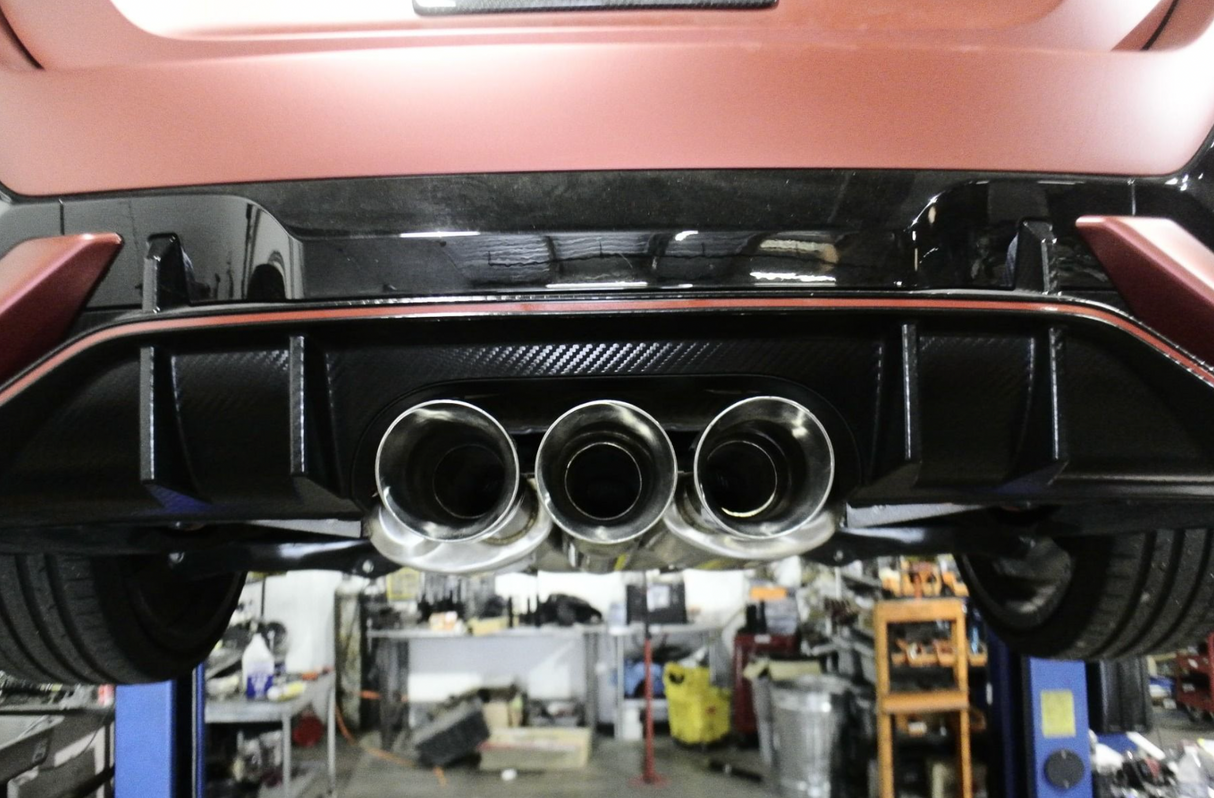 Megan Racing® (17-21) Honda Civic Type-R 304SS 3" Cat-Back Exhaust with 4" OD Burnt Tips