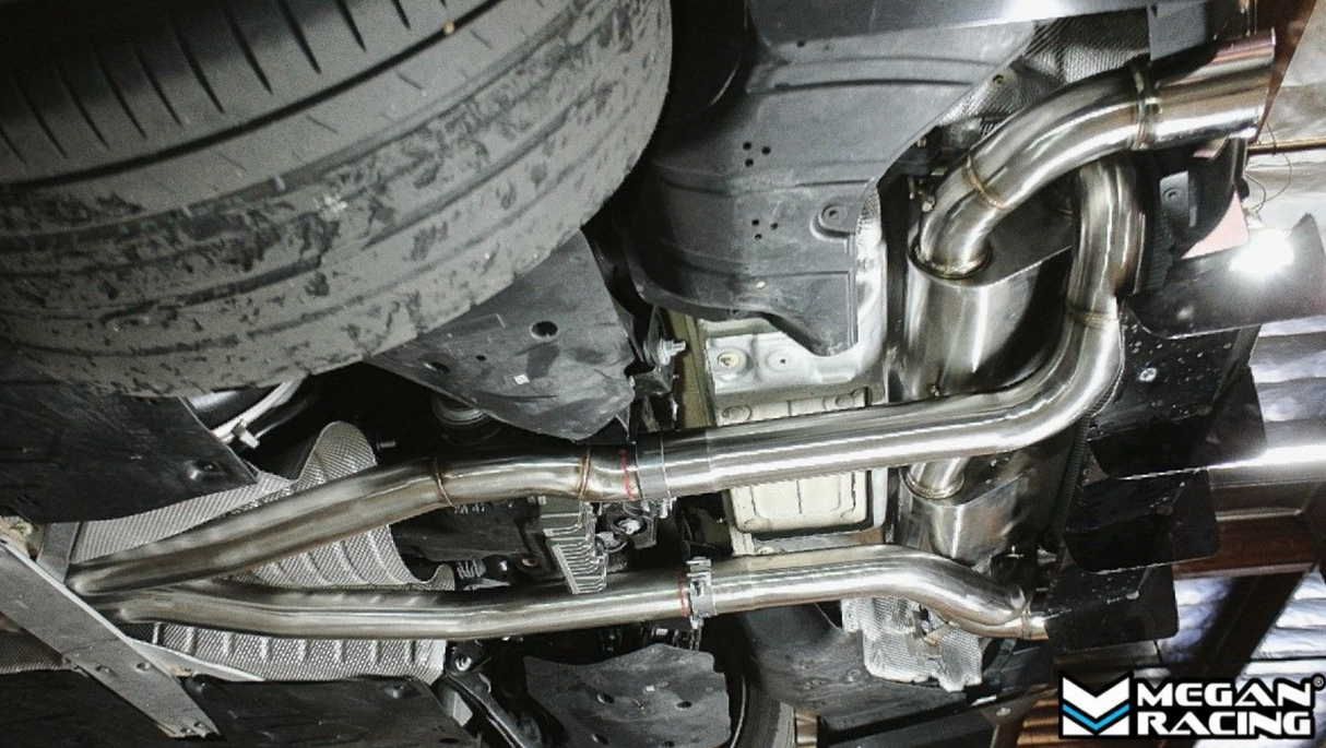 Megan Racing® (19-25) Toyota GR Supra B58B30 304SS 2.5" Axle-Back Exhaust with 4" OD Brushed Tips