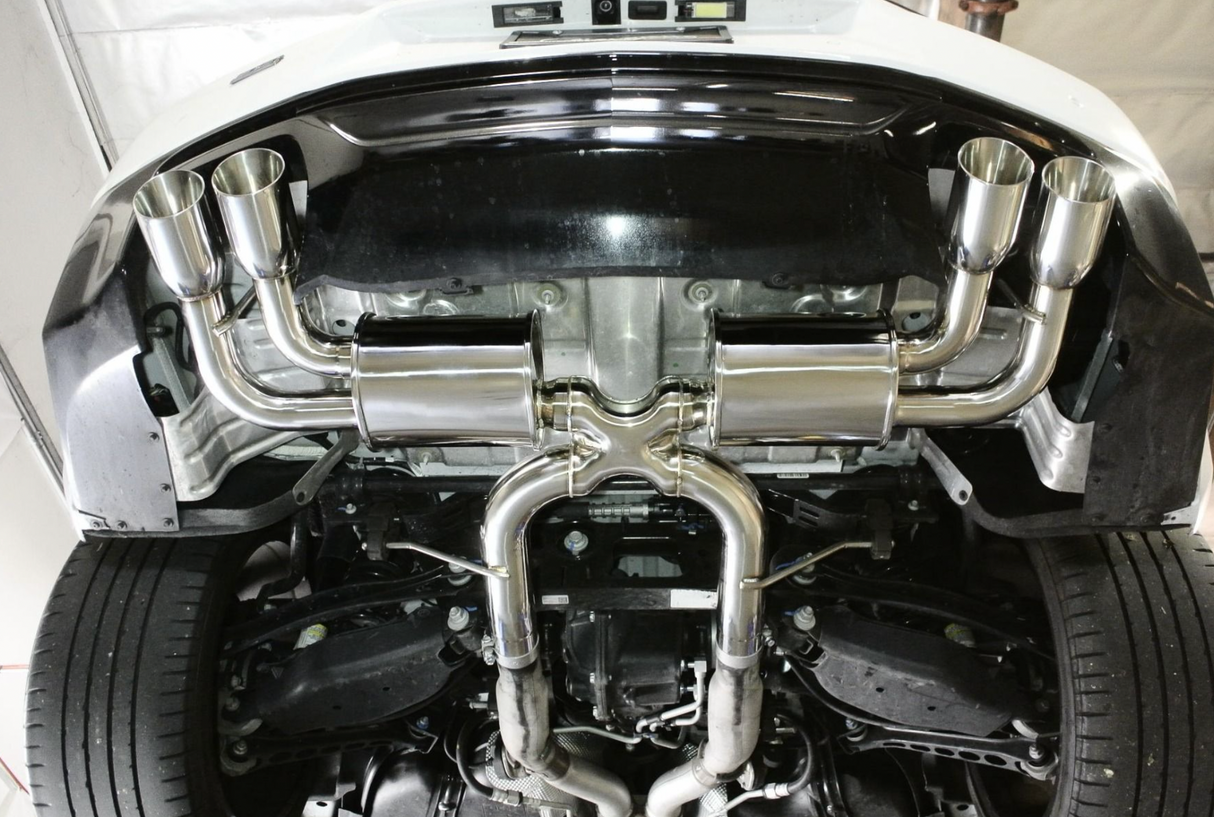 Megan Racing® (16-18) Camaro SS 304SS 2.5" Axle-Back Exhaust with Quad 4" OD Tips