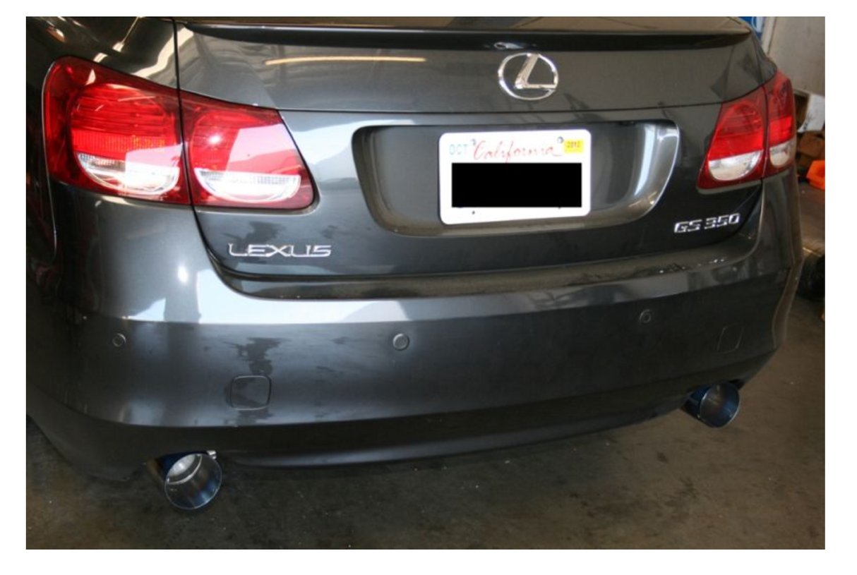 Megan Racing® (06-12) Lexus GS300/GS350 OE-RS 304SS 2.5" Axle-Back Exhaust with 4" OD Burnt Tipd