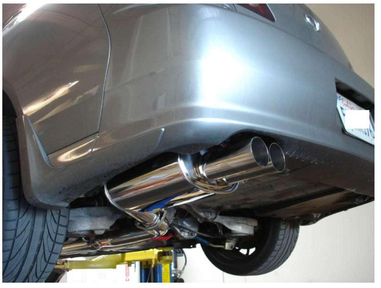 Megan Racing® (03-06) Infiniti G35 Sedan RWD 304SS 3" Cat-Back Exhaust with 4" OD Polished Tips
