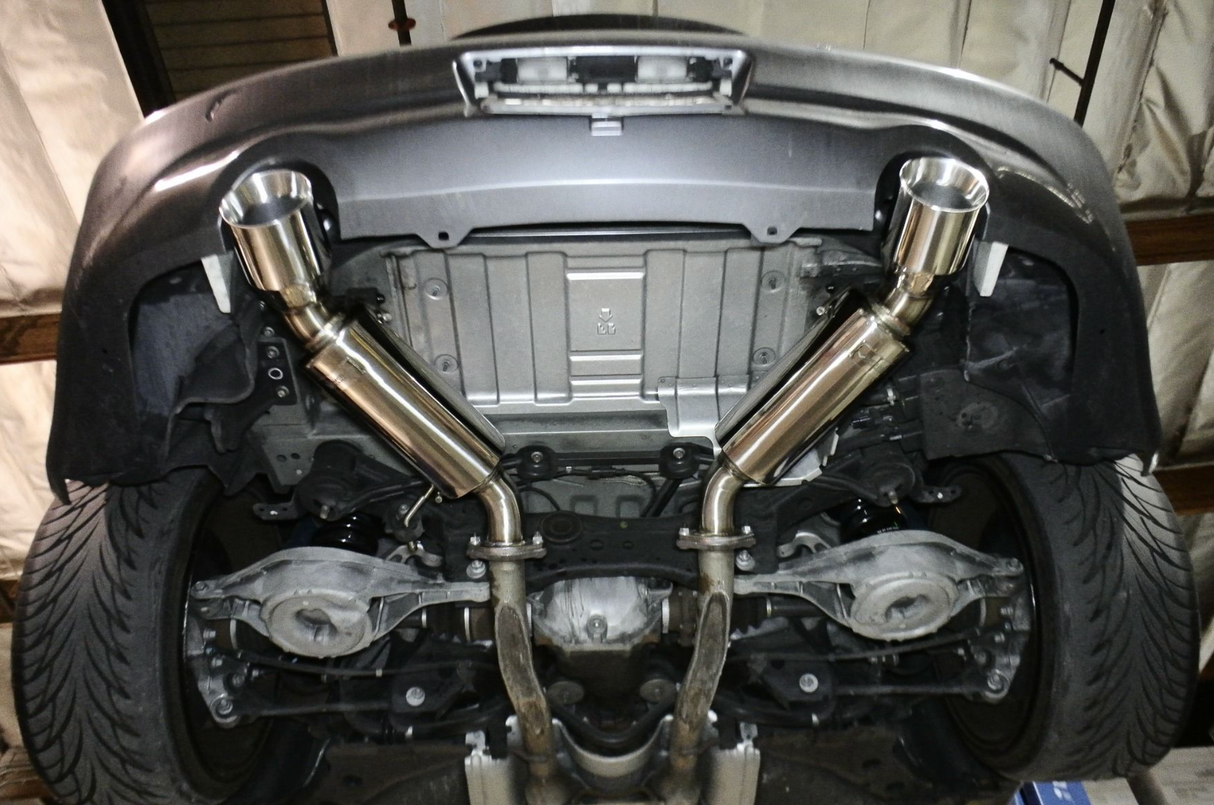 Megan Racing® (08-15) Infiniti G37/Q60 Coupe 304SS 2.5" Dual Canister Axle-Back Exhuast with 4" OD Polished Tips