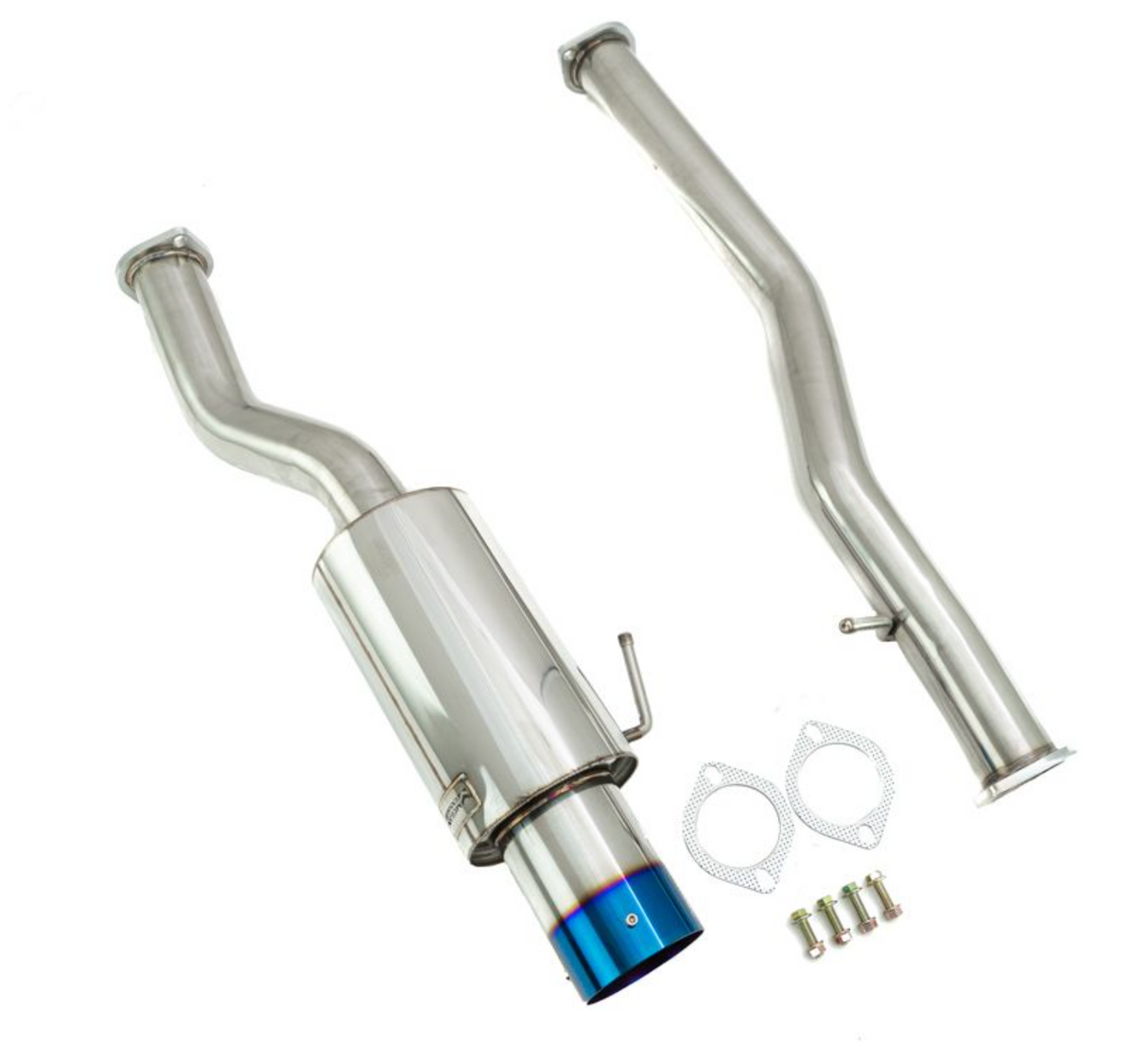 Megan Racing® (03-08) Nissan 350Z/Infiniti G35 Drift Spec Cat-Back Exhaust with 4.5" OD Burnt Tip