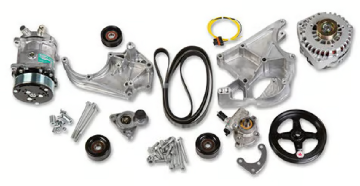 Holley® #20-137 GM LS/LT Polished High-Mount Complete Drive Kit