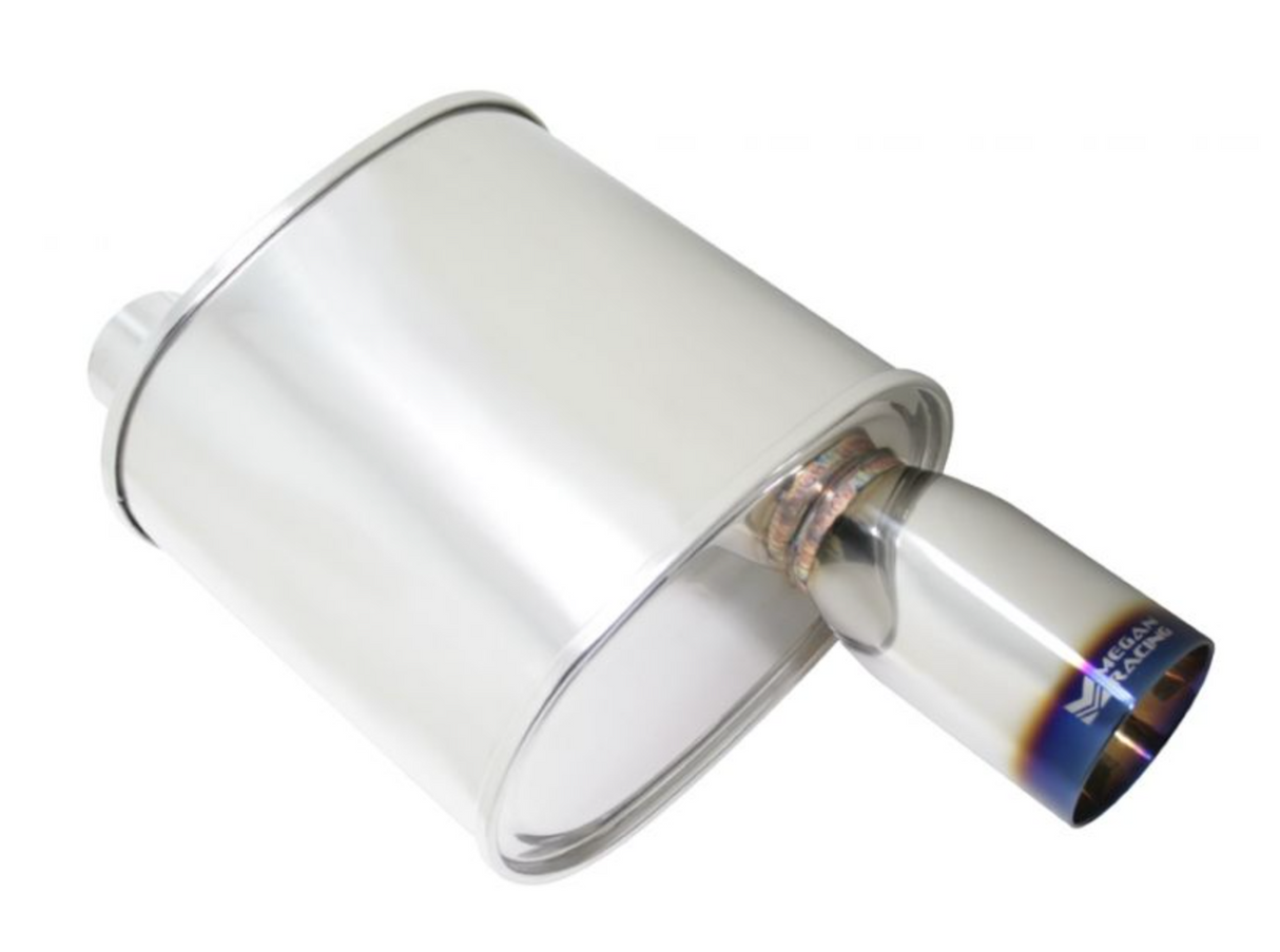 Megan Racing® Universal Exhaust F-RT Burnt Tip Muffler