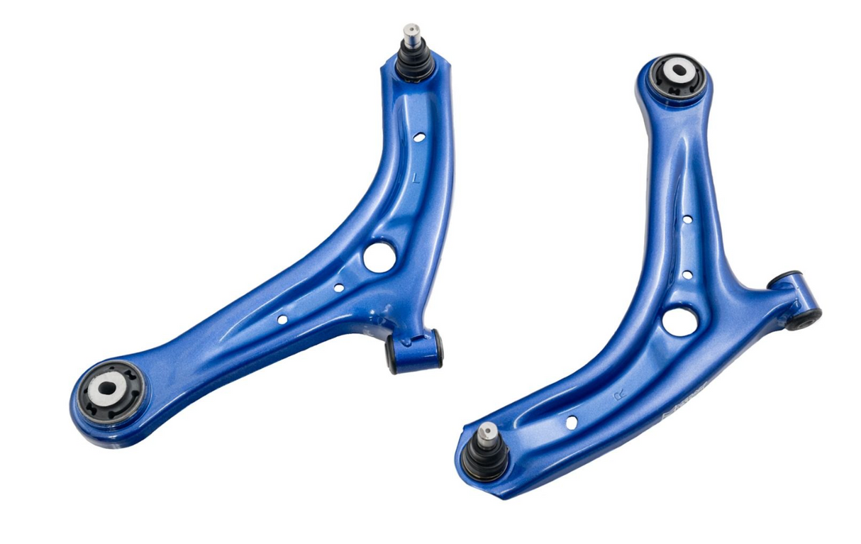 Megan Racing® (12-19) Ford Fiesta ST Front Lower Control Arm (Standard Balljoint, Hardened Rubber Bushings)