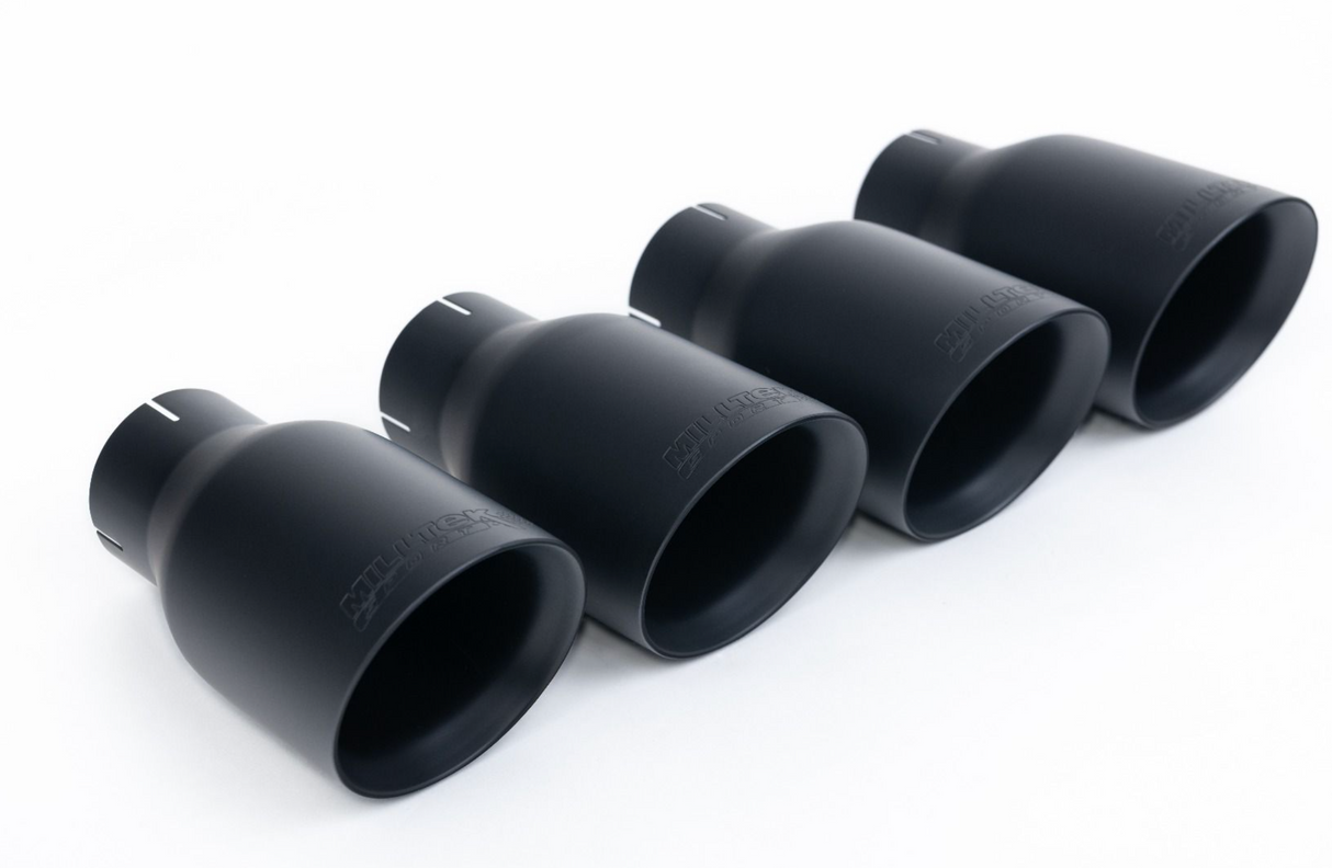 Milltek® Ford Mustang EcoBoost S650 304SS 3" Valved/Resonated Cat-Back Exhaust with Quad 4" OD Tips