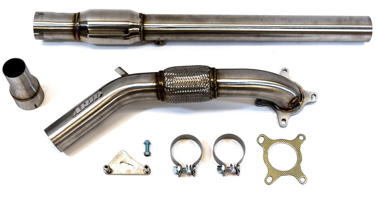 ARM Motorsports® Volkswagen CC/EOS/Golf/Passat 304SS 3" Catted Down Pipe Kit