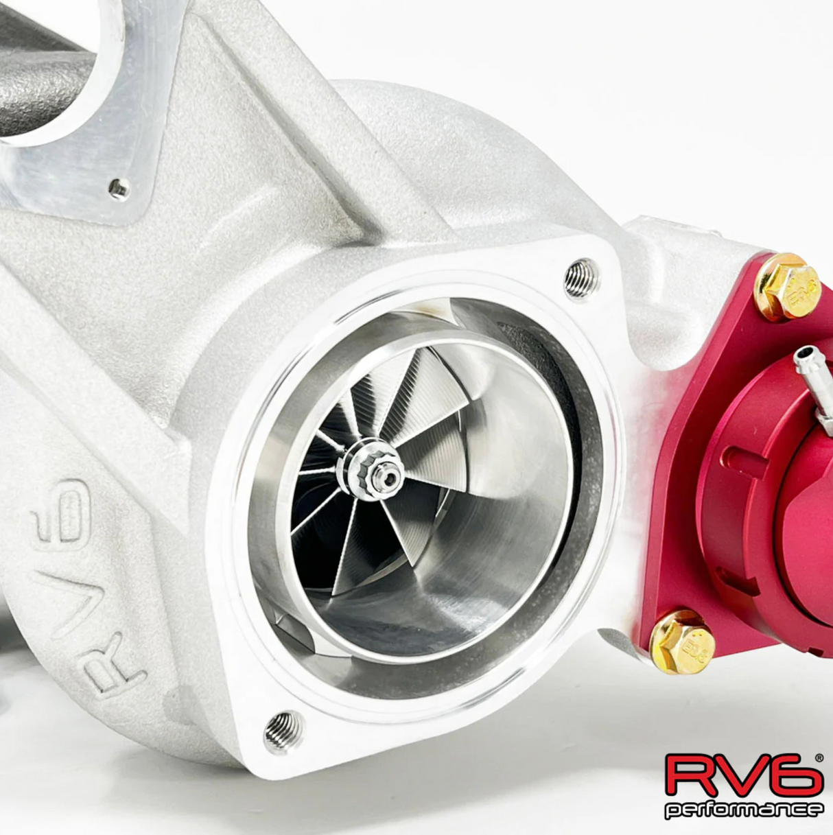 RV6 Performance® (23-26) Honda Civic Type-R FL5 R660AS Antisurge/T51R RED Ball Bearing Turbocharger with CF Inlet pipe