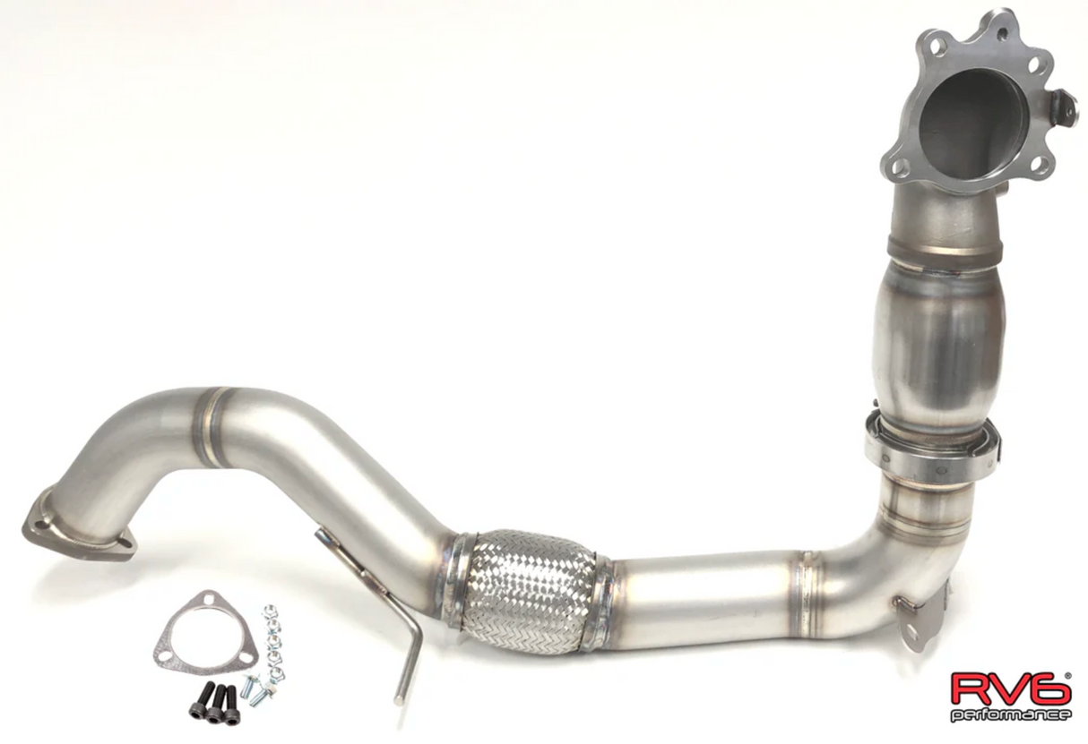 RV6 Performance® (16-21) Honda Civic Si Catted Downpipe & Front Pipe Combo