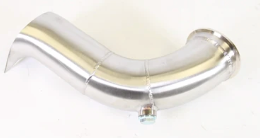 PLM® Honda K-Series Power Driven D-Series Hood Exit Up-pipe & Dump Tube for Top Mount Turbo Manifold