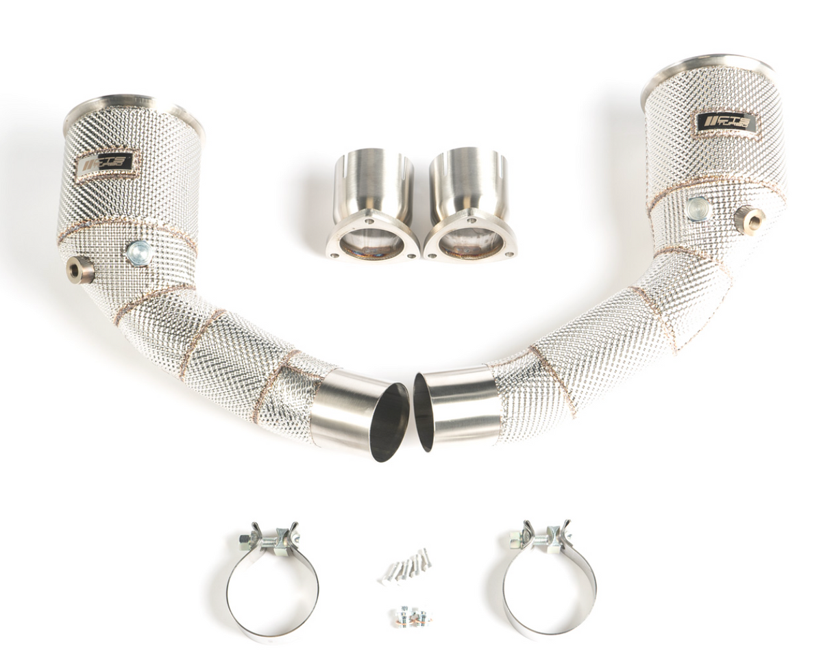 CTS Turbo® (19+) Audi RS6/RS7 C8 4.0L 304SS 3" Catless Down Pipe Set