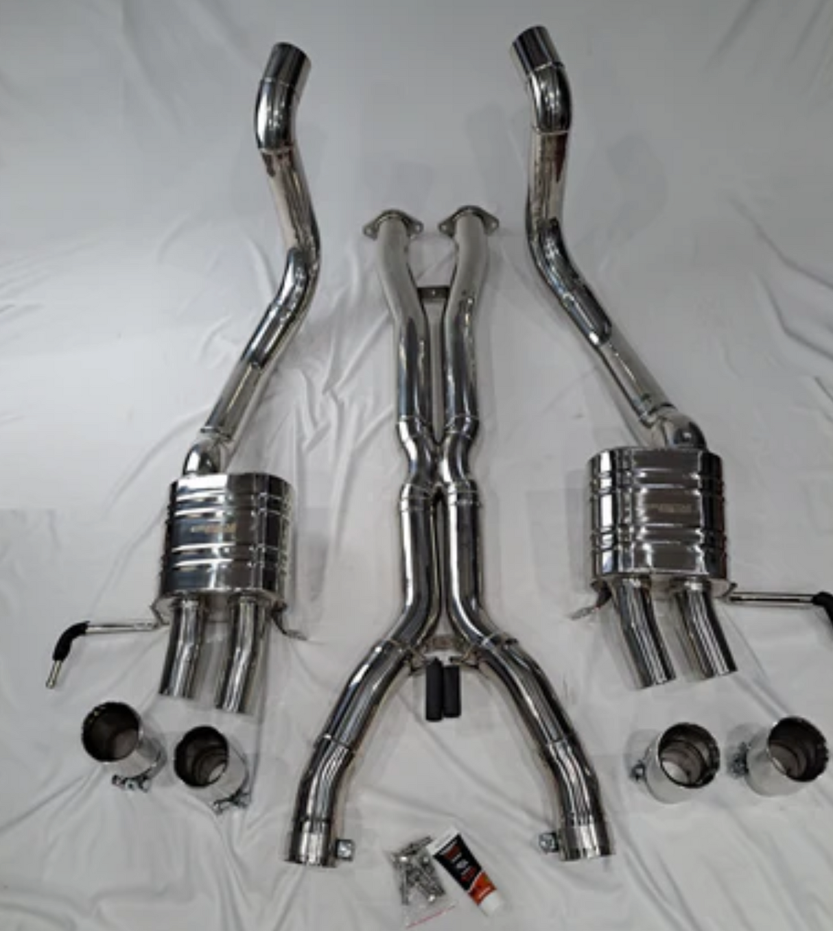 Cornerstone Chevrolet Corvette C7 Cat-Back Exhaust Quad 4" OD Tips