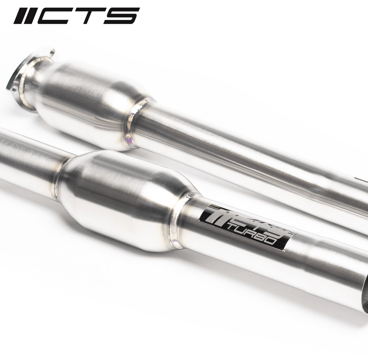 CTS Turbo® (17+) Audi RS3/TT RS 2.5L 304SS 3" 200 Cell Catted Mid-Pipes