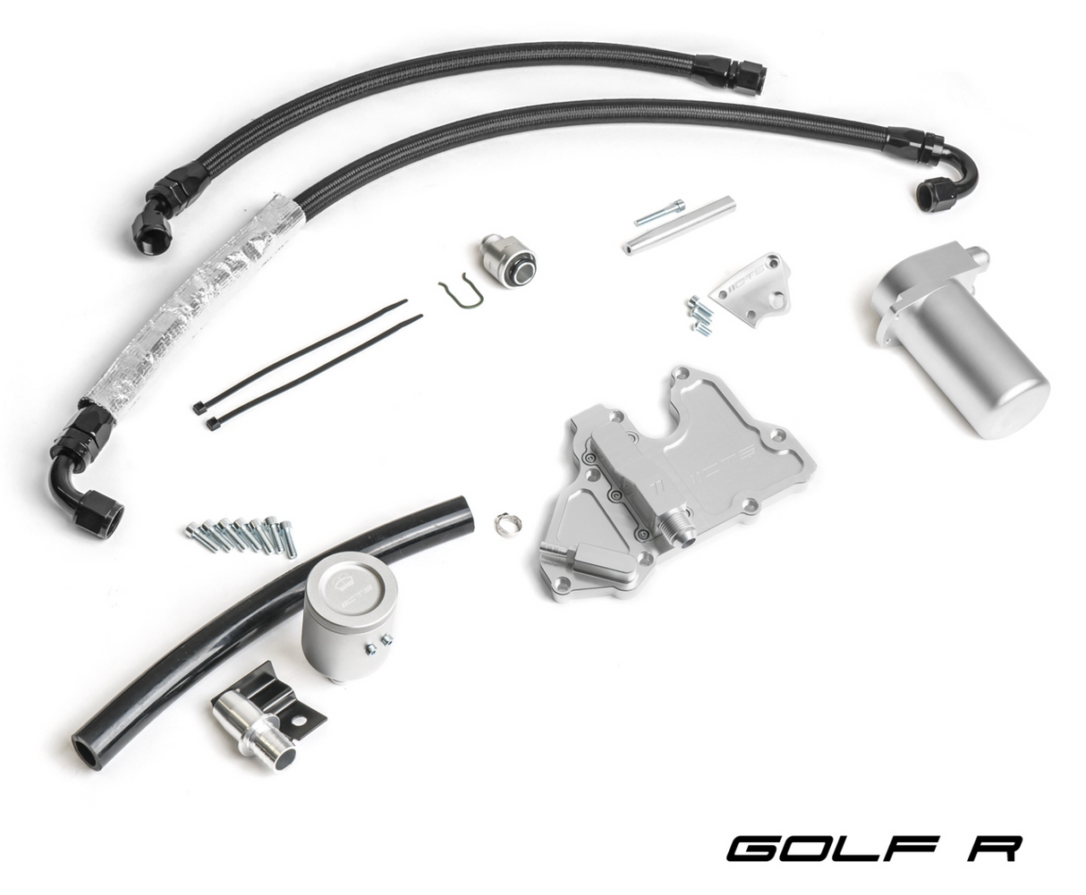 CTS Turbo® (15-24) Audi S3/Golf R 2.0L Billet Oil Catch Can Kit
