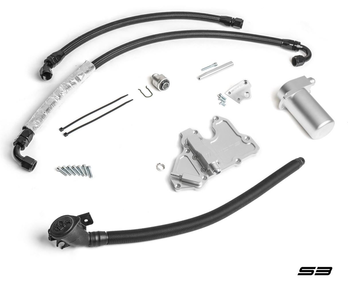 CTS Turbo® (15-24) Audi S3/Golf R 2.0L Billet Oil Catch Can Kit
