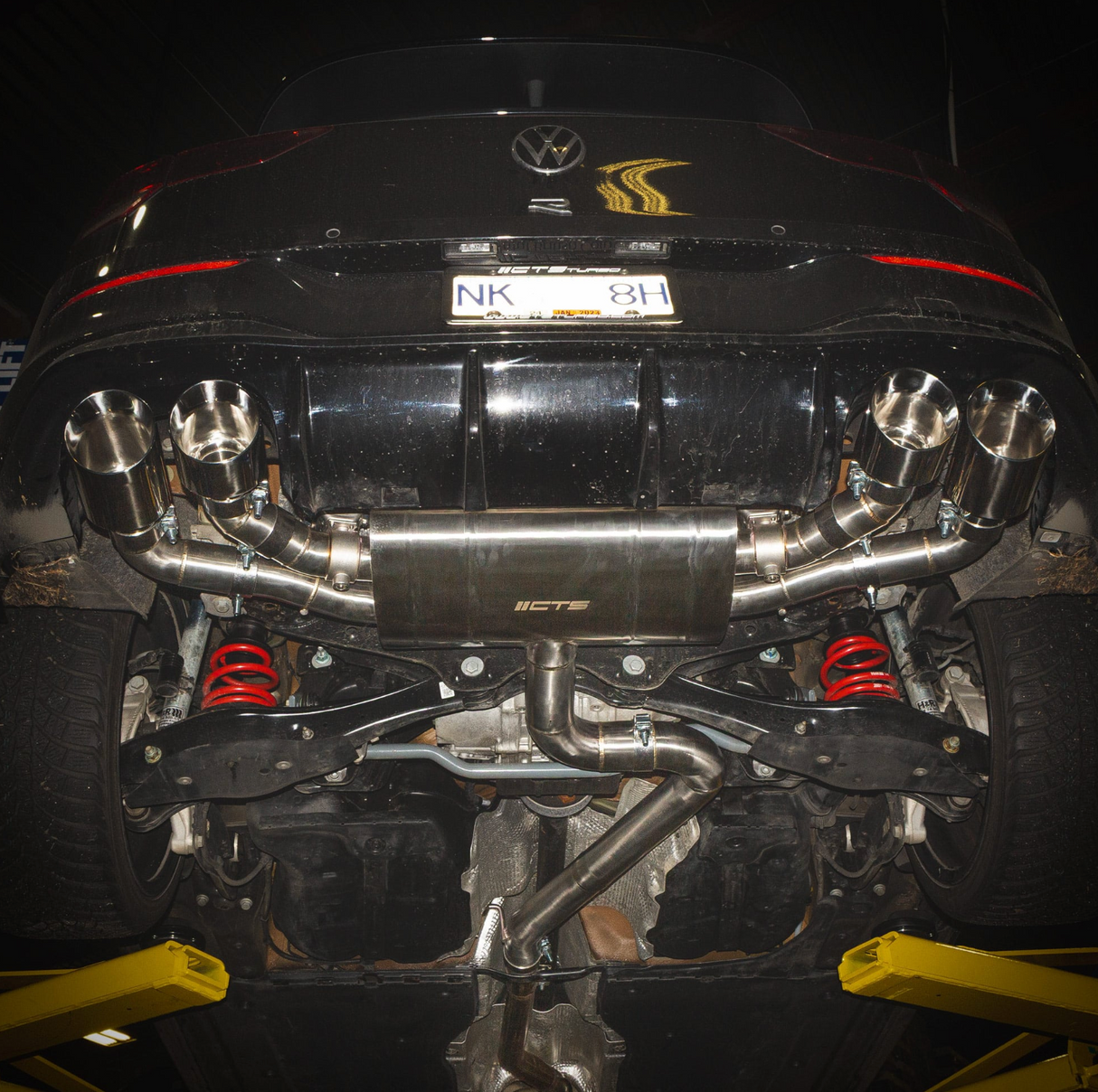 CTS Turbo® (22+) Volkswagen Golf R MK8 304SS 3" Cat-Back Exhaust with 4" OD Tips