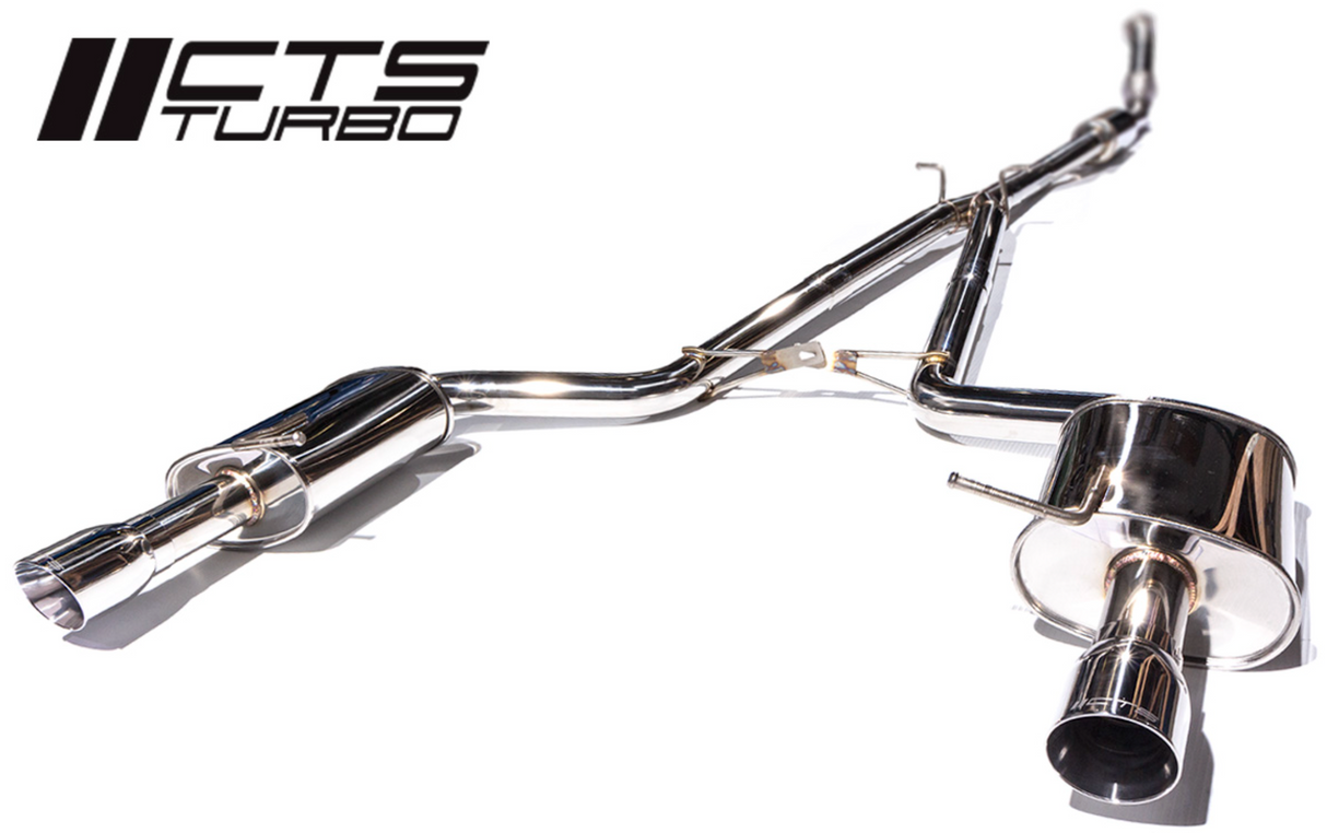 CTS Turbo® (05-08) Audi A4 B7 2.0L 304SS 3" Cat-Back Exhaust with 4" OD Tips