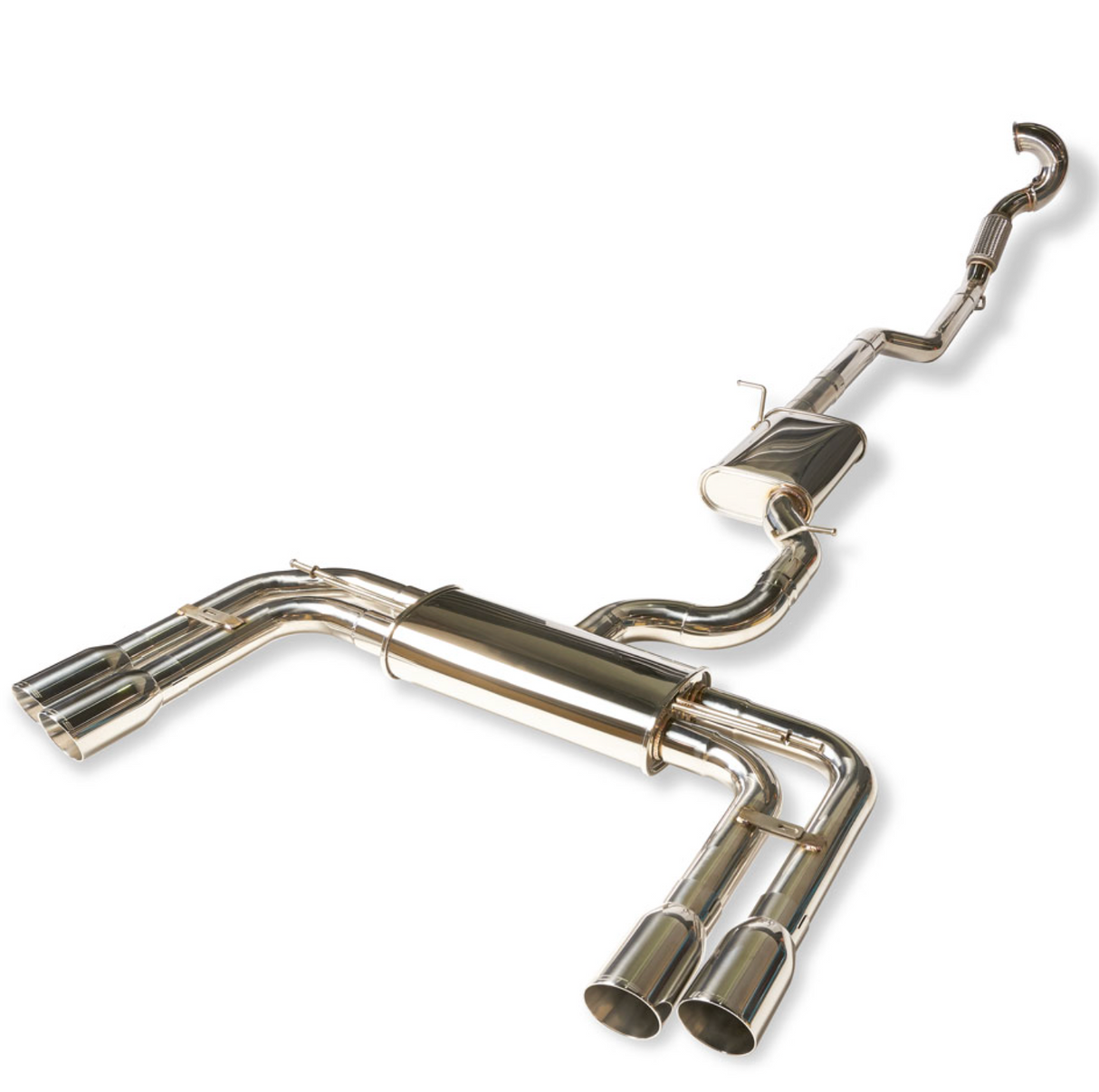 CTS Turbo® (15-20) Audi S3 8V 304SS 3" Turbo-Back Exhaust with Quad 4" OD Tips
