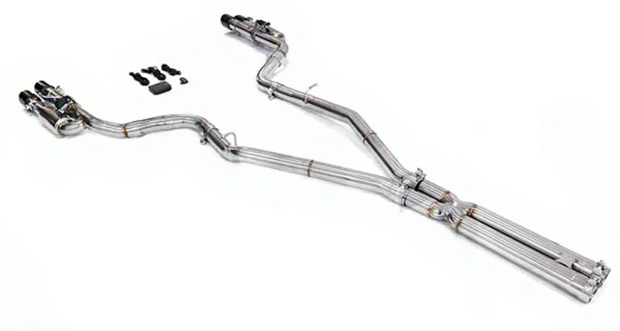 King Racing® (15-23) Dodge Charger SRT 304SS 3" Valved Cat-Back Exhaust with Quad 4" OD Tips