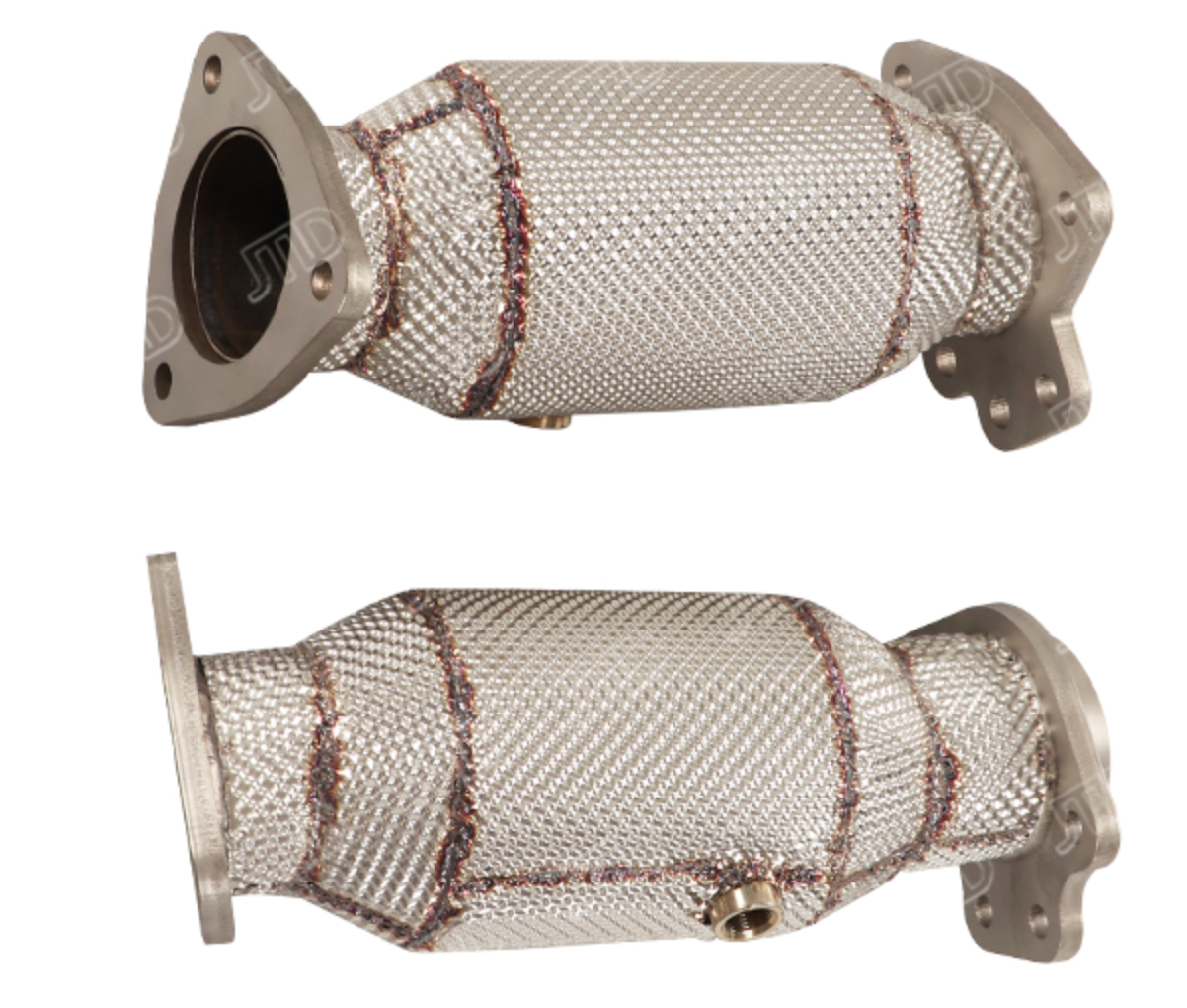 King Racing® (20+) Chevrolet Corvette C8 304SS 3" 200 Cell Catted Exhaust Mid-Pipes with Heat Layer