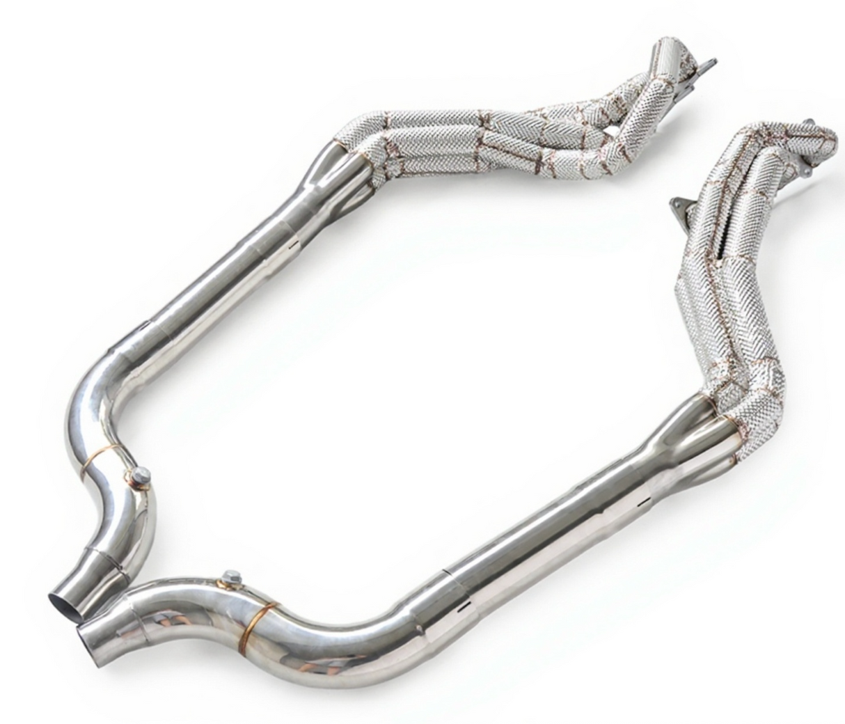 Ford Mustang GT 5.0L Long Tube Exhaust Headers Catless Mid-Pipes