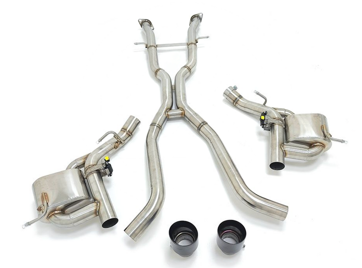 King Racing® (18-21) Jeep Grand Cherokee Trackhawk 304SS 3" Valved Cat-Back Exhaust with Dual 4" OD Tips