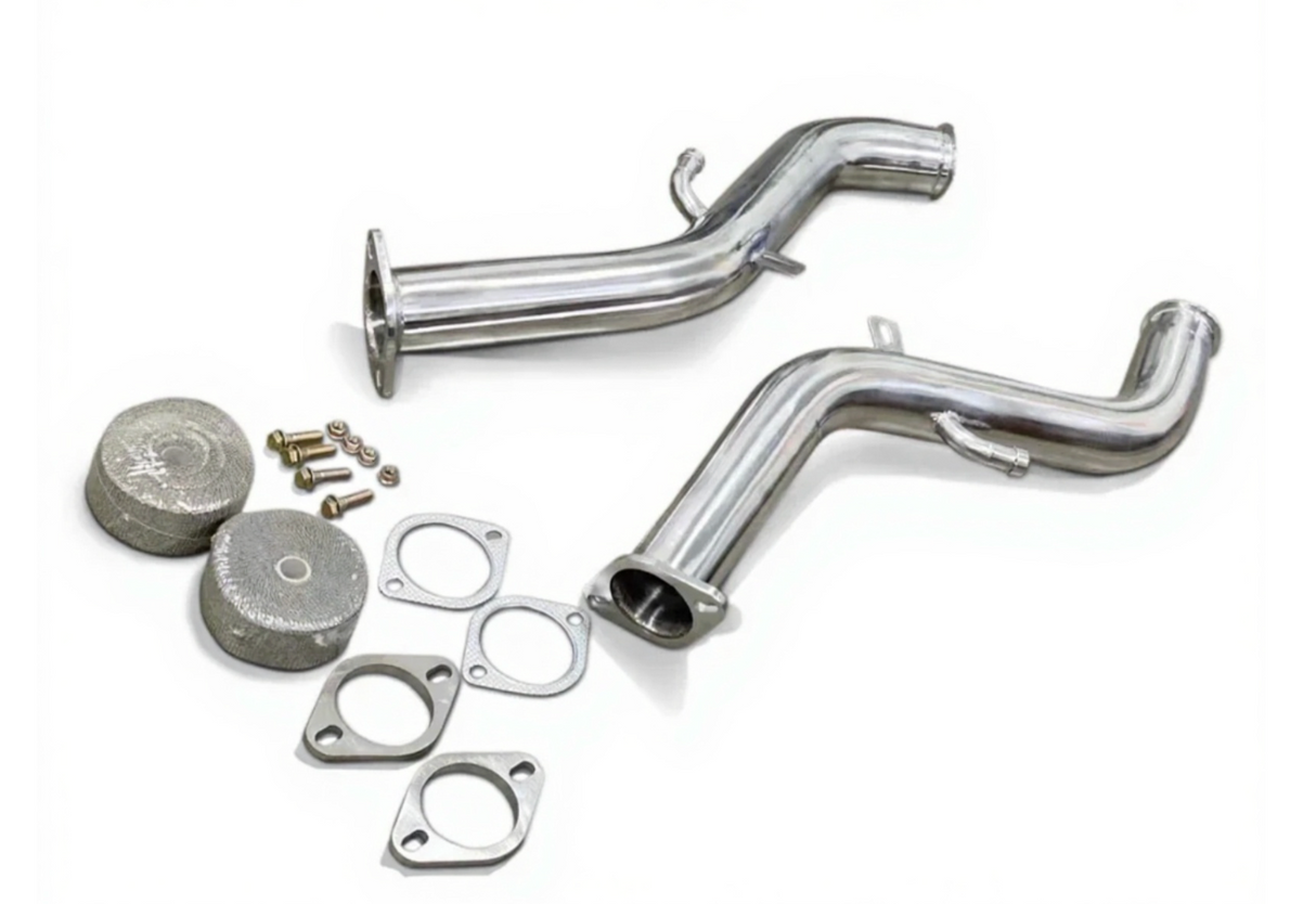 King Racing® (16-23) Infiniti Q50/Q60 3.0T 304SS 3" Catless Exhaust Down Pipes