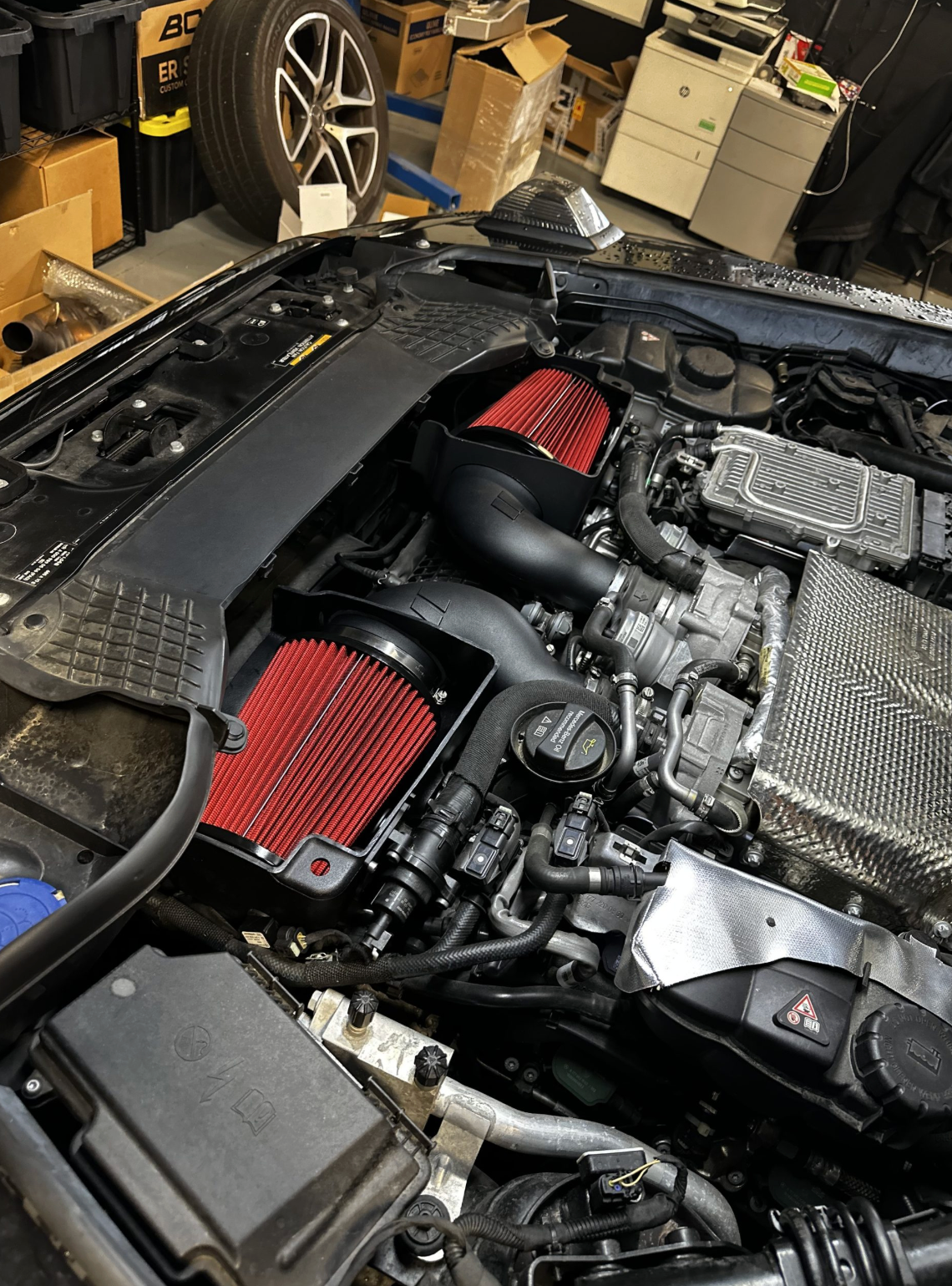 CTS Turbo® (17+) Mercedes AMG E63/G63/GLE63 M177 Cold Air Intake System with Oiled Filters