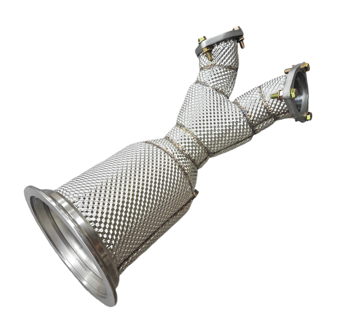 King Racing® (18-24) Audi SQ5 3.0L 304SS 3" Catless Exhaust Downpipe with Heat Wrap Layer