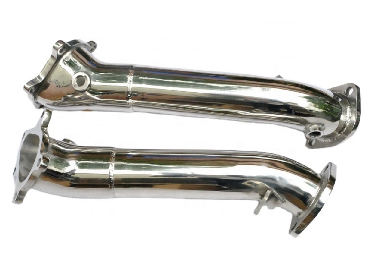 King Racing® (09-24) Nissan GT-R R35 304SS 3" Catless Exhaust Down Pipes