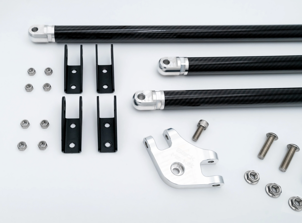 Black Market Race BMW M2/M3/M4 G8x S58B30 Carbon Fiber Strut Brace