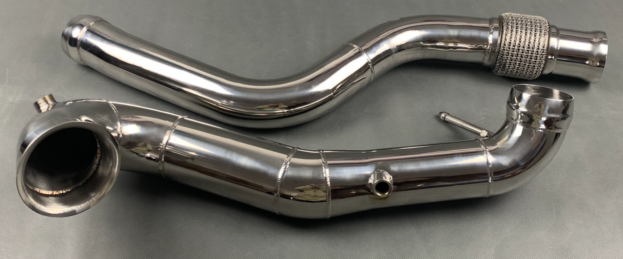 Kingman Speed® (13-19) Mercedes-Benz A45/CLA45/GLA45 AMG M133 304SS 3" Catless Exhaust Down Pipes