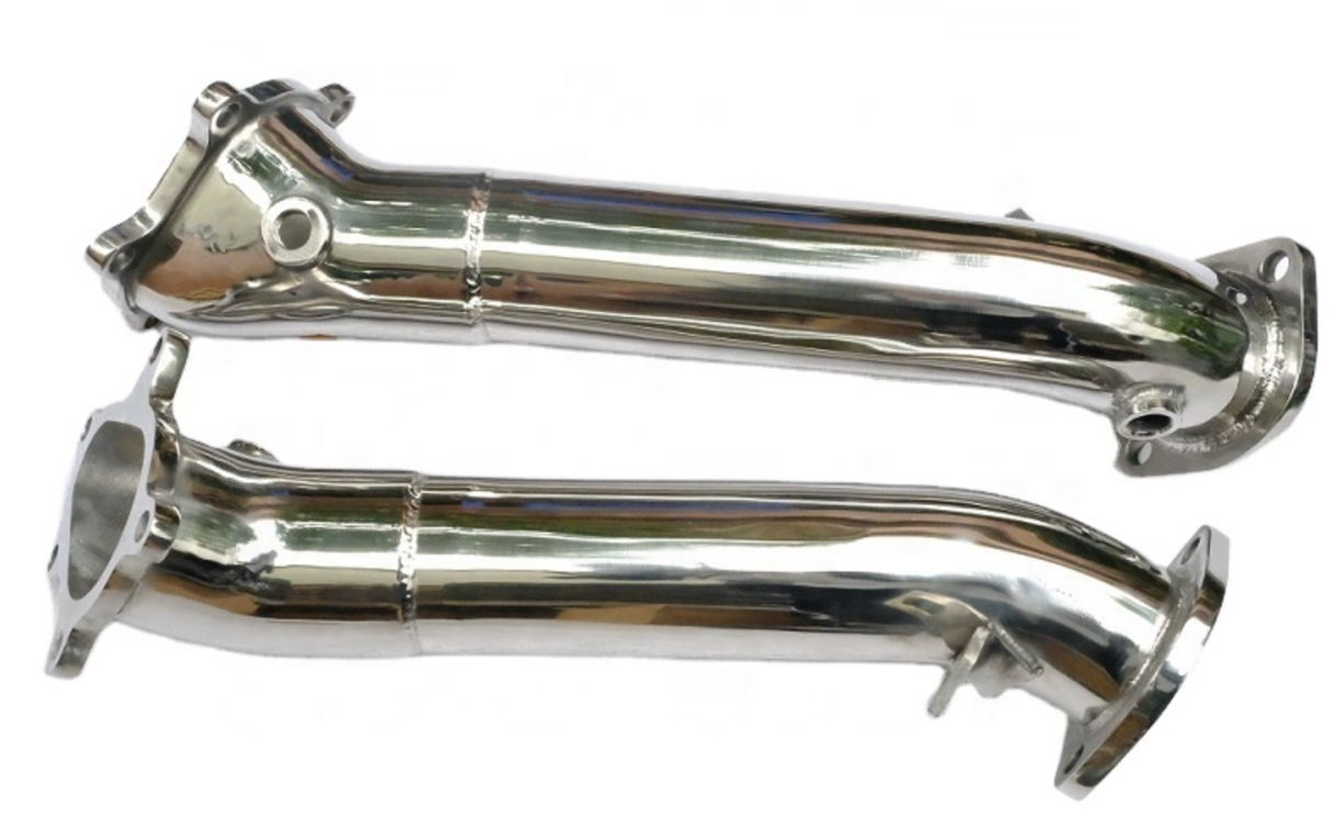 09-24 Nissan GT-R R35 3.8L VR38DETT Catless Exhaust Down Pipes