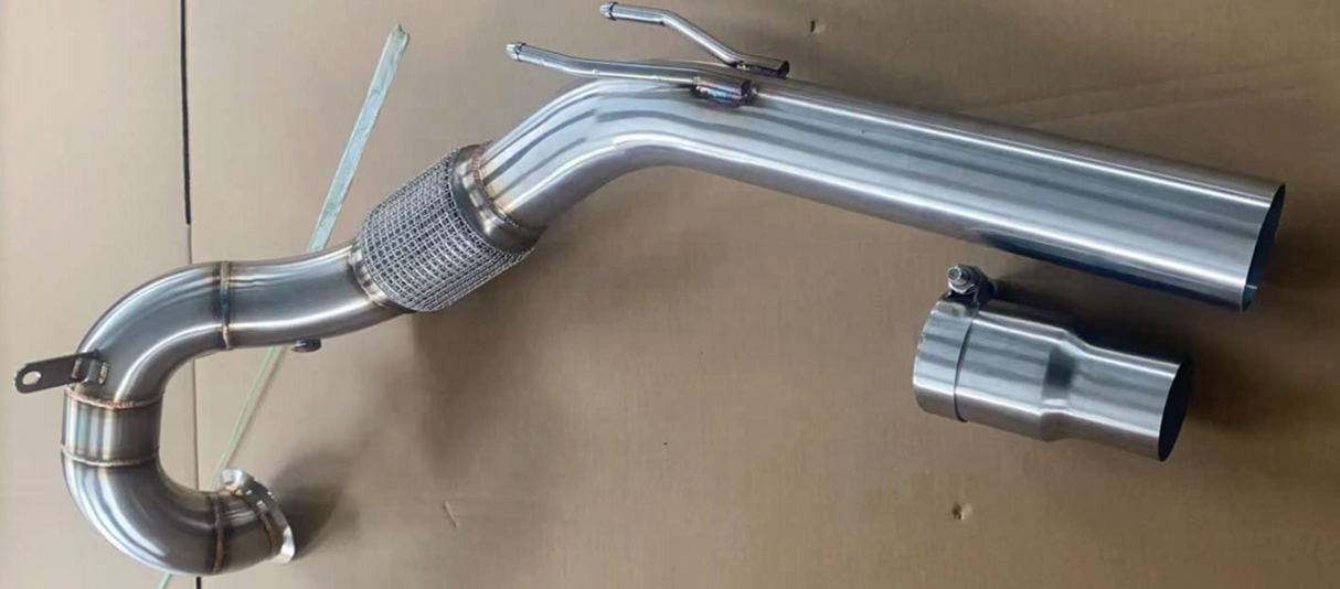 King Racing® (19+) Volkswagen Golf MK8 EA888 304SS 3" Catless Exhaust Down Pipe